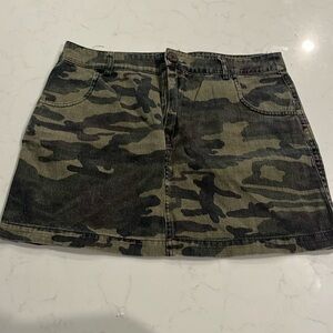 Camo Mini Skirt